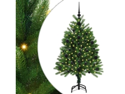 Árvore De Natal Artificial Pré Iluminada Vidaxl Verde Polietileno (120 Cm)