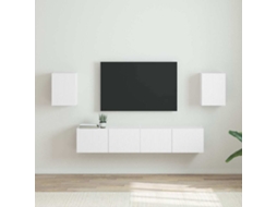 Vidaxl Armário De Tv De Parede 2 Pcs Branco 30 X 31 X 40 Cm