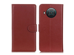 Capa Lichia Para Nokia Nokia X20/x10 Pele Sintética Castanho