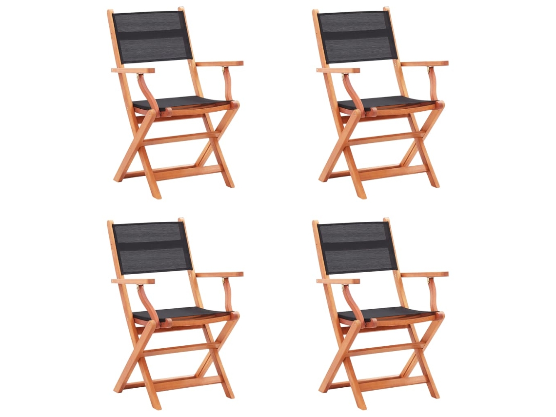 Folding Chair, Folding Chairs Vidaxl Preto Tecido (n/a)
