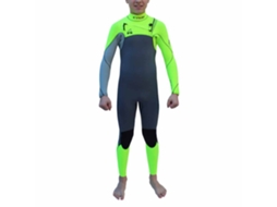 Fato Neoprene Manga Comprida Zip Tórax Juventude Surf Neoprene Ultra Stretch Warma Colorido 12 Yearskynay