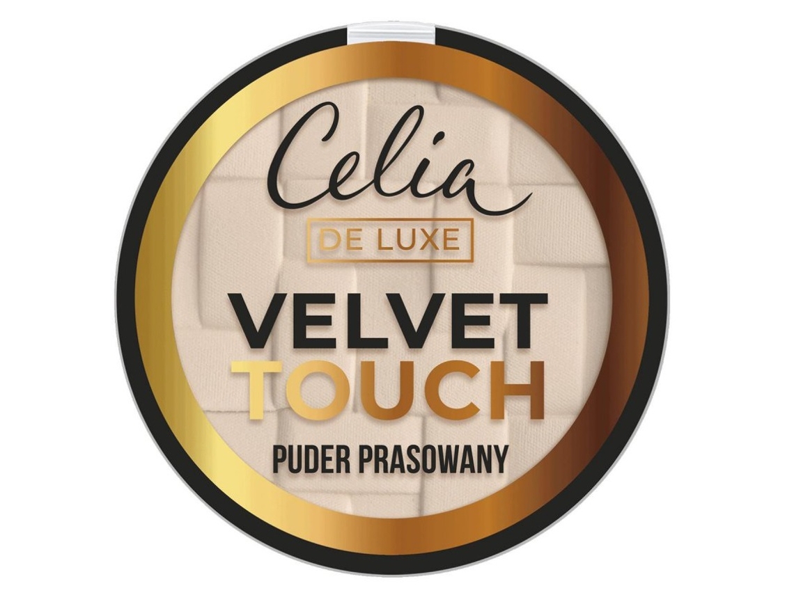 De Luxe Velvet Touch Compact Powder 101 Transparent Beige, 9g Celia