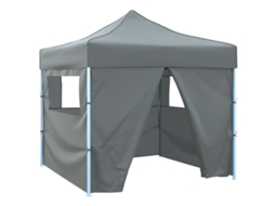 Vidaxl Tenda Festas Pop-up Dobrável 4 Paredes Laterais 3x3 M Antracite