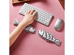 Almofada HEXINYIGJLY Apoio Punho Teclado Rato Espuma Memória para Gaming, escritório Peixe Pequeno | HEXINYIGJLY