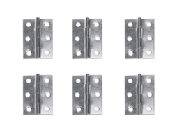 Cerniere móveis 10pcs aço inox 52*87mm para janelas, armários, conectores prateados S/MARCA