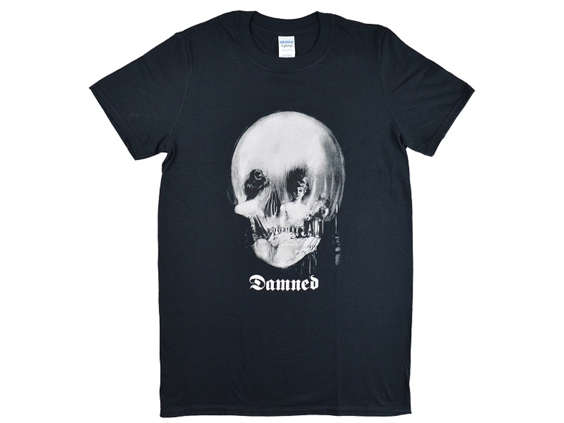 The Damned Mirror Skull T-shirt Unisex Adults Size:s