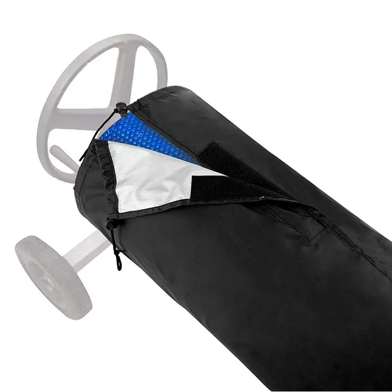 (preta, 550x96cm) Capa De Piscina Enrolável E Resistente