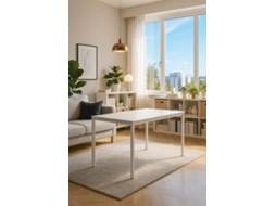 Mesa Retangular Dino 120 X 60 Cm - Branco