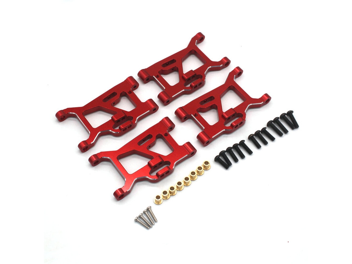 Vermelho 2/4 Peças Metal Reforçado Suspensão Dianteira Traseira Carros Rc Zd Racing Mt16 Rlaarlo Jiusi Mt14r Pt14r 1/14 Acessórios Rc MDUG