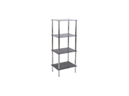 Prateleira de Aço com Imitação de Mármore e Vidro ALEXANDRA HOUSE LIVING (40x30x105cm)