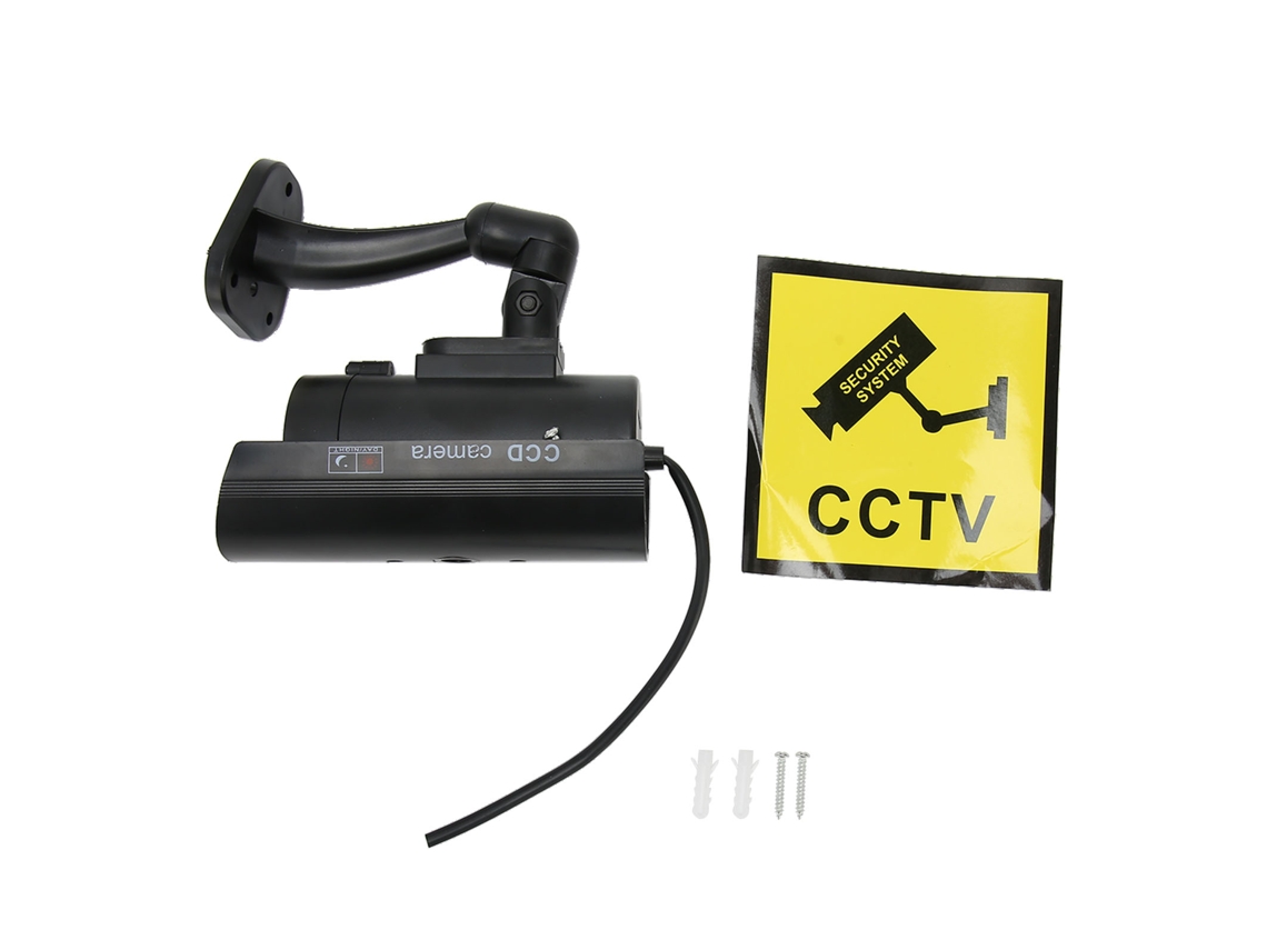 Câmera de Segurança Virtual Vigilância com Indicador Led Vermelho EOOCOO