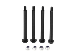 Mali 4pcs Pino de Hinge Inferior Traseiro de Aço e Alumínio com Porca M3 para Arrma Série 1/7 1/8 Preto