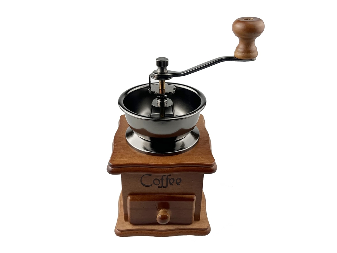 Moedor De Café Manual, Grãos De Café De Madeira Estilo Vintage Brilvibera