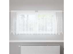 Vidaxl Cortina De Renda Branco 80 X 200 Cm Poliéster