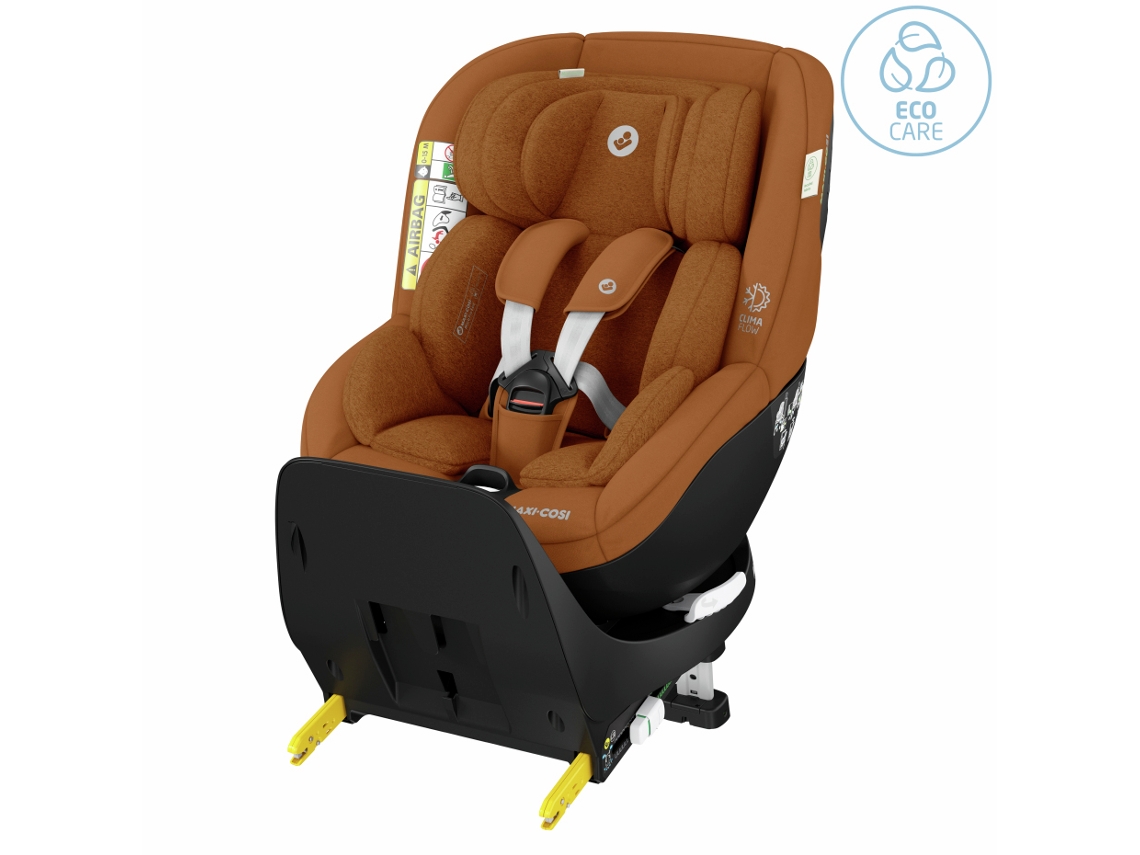 Cadeira auto giratória iSize desde o nascimento Mica Pro Eco da MAXICOSI Authentic Cognac