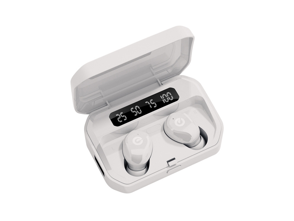 Auriculares Bluetooth True Wireless TRUMSEN  P10C In Ear Microfone Branco