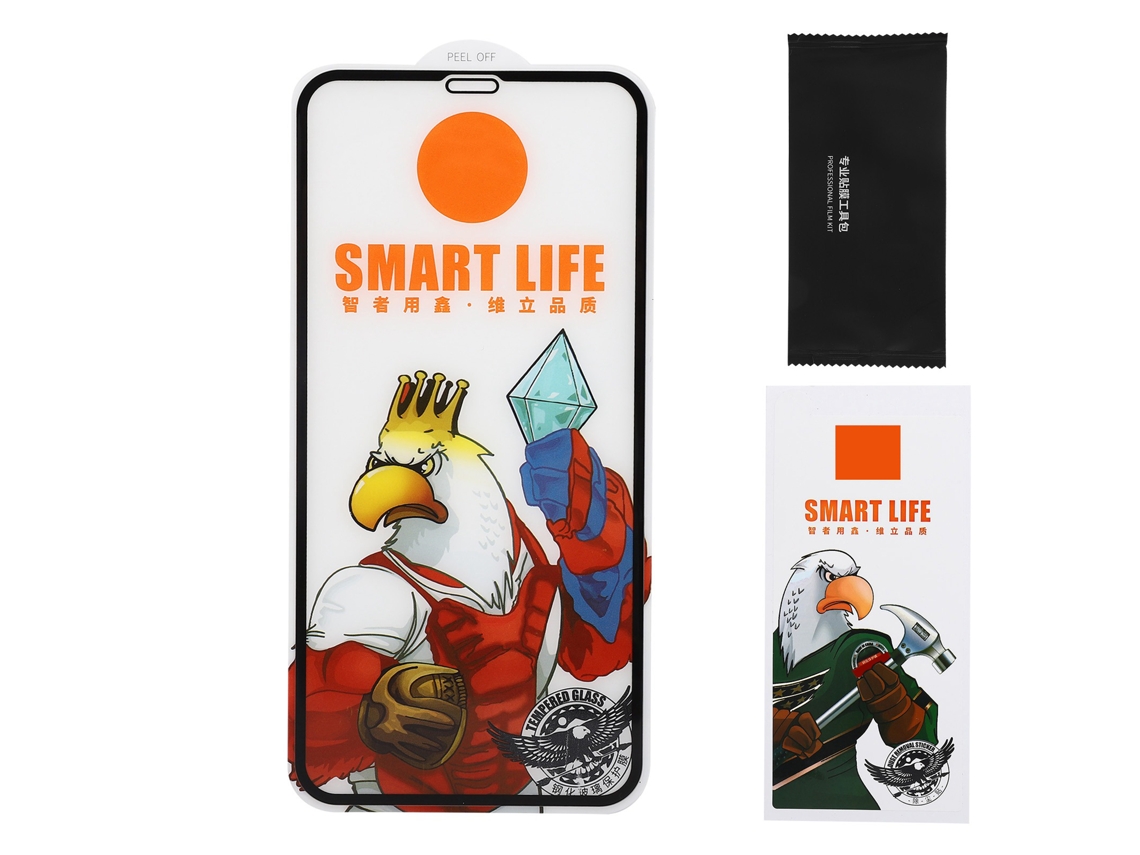 Protetor de Tela de Vidro Temperado EOOCOO para iPhone XR/11, resistente a riscos