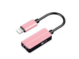 Adaptador EOOCOO para interface iOS a jack de fone de ouvido 3.5mm
