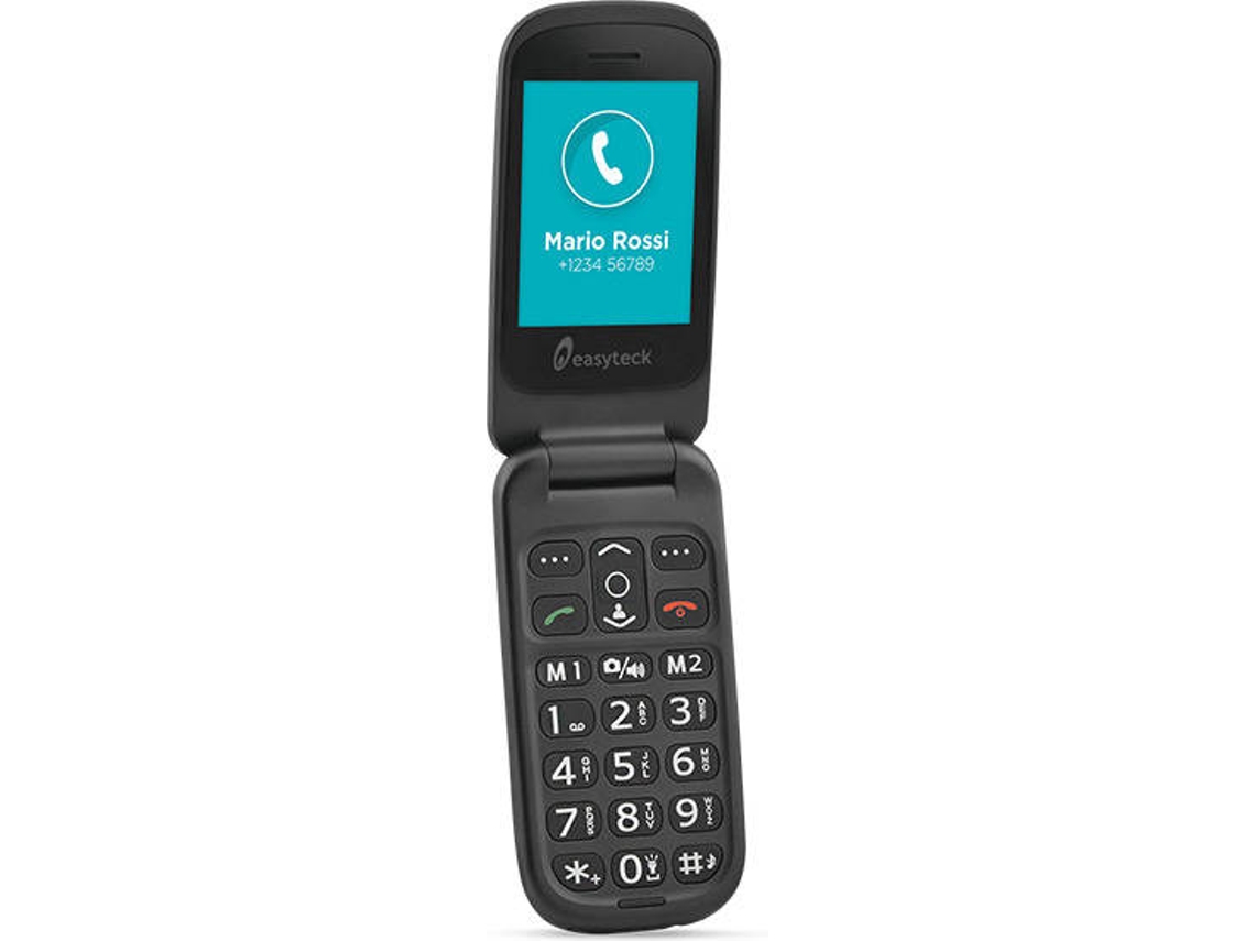Telemóvel EASYTECH T124 (2.4'' - Preto)