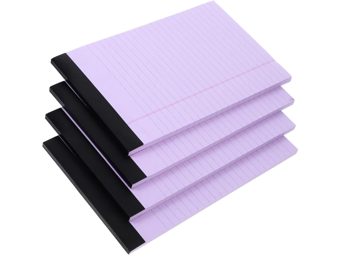 Lote De 4 Blocos-notas Lignés Détachables, Carnet D'idées Portable En Papier, Format Légal, Travail Notes