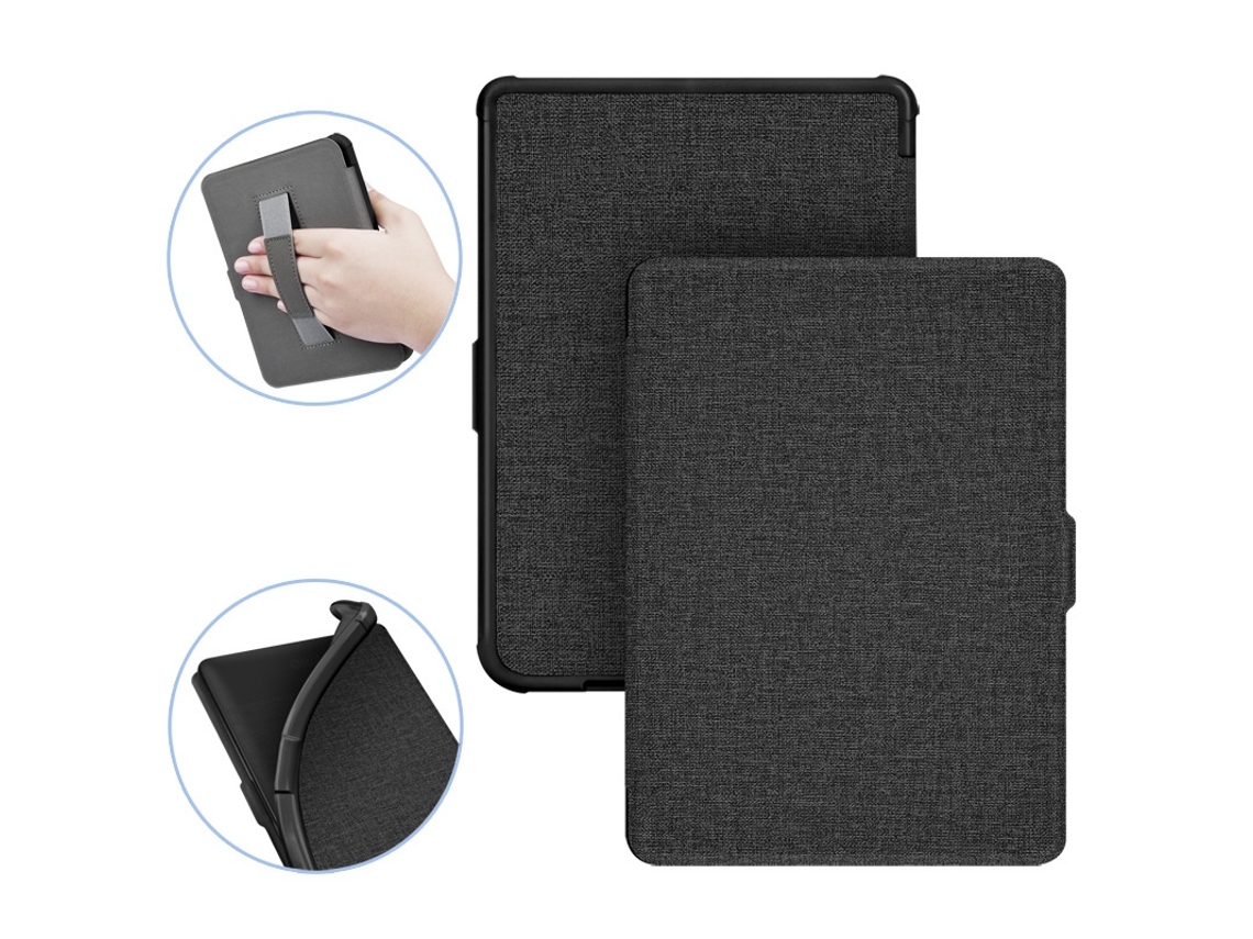 Capa Protetora Para E-reader Compatível Com Kobo Clara Hd 2018 6 Polegadas Preto Elysve