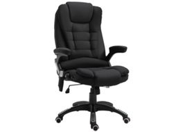 Cadeira Gamer Com Massagem Regulável Em Altura Preta 67x74x116–126cm