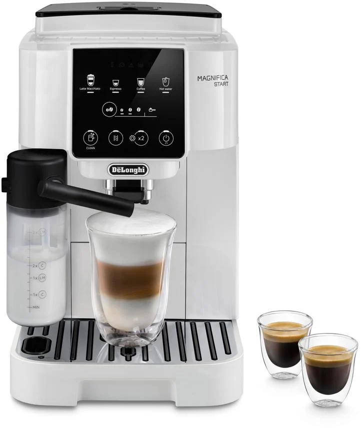 Máquina de Café Automática DELONGHI ECAM220.61.W Magnifica Start Milk (15 bar - 13 Níveis de Moagem)