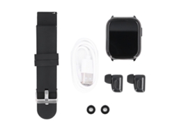 Relógio Inteligente EOOCOO com Fones Bluetooth, tela sensível ao toque e monitor esportivo