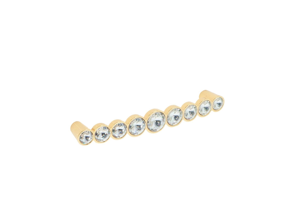 Puxador para Móveis HARDWAREXCHANGE em Zamac com 128mm de distância entre centros, cromado polido, conjunto de 25