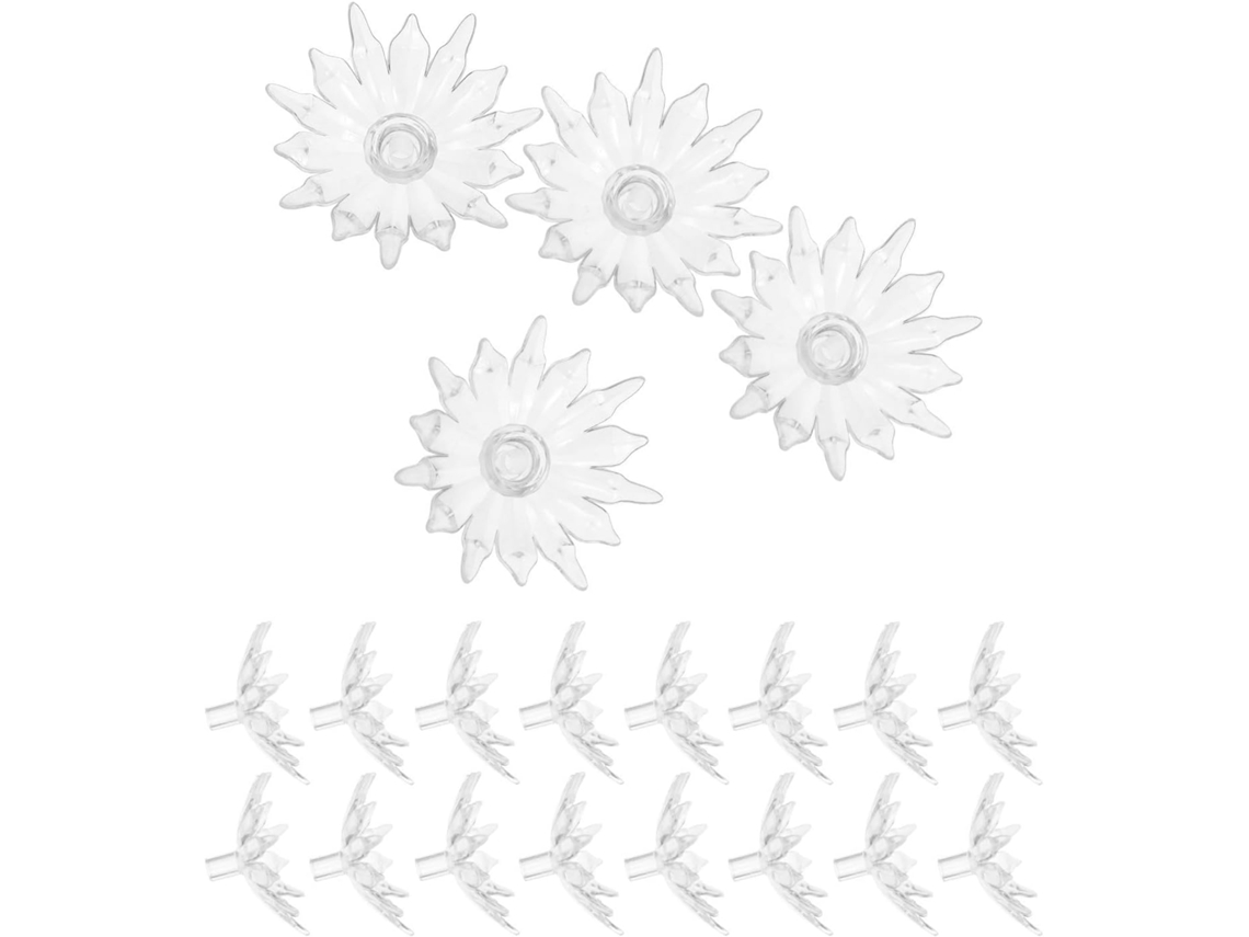 Conjunto De 50 Luzes Led Em Formato Flor Plástico, Decoração Sazonal