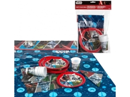 Conjunto de Festa PROCOS Star Wars (Azul - Reciclável - 25 Peças)