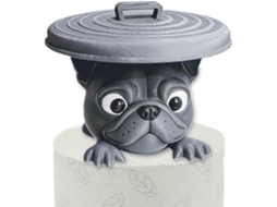 Porta Papel Higiênico Genérico Com Estampa De Bulldog