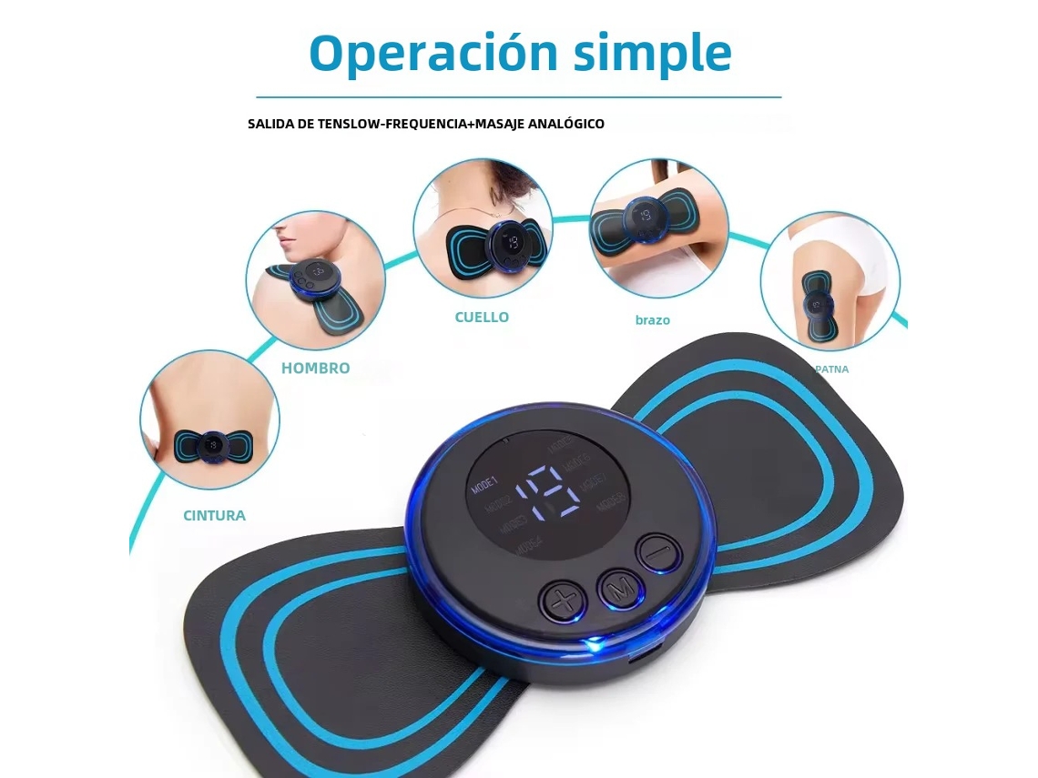 Mini Massageador Elétrico para o Pescoço, para Aliviar a Fadiga nas Costas e na Região Cervical. MDUG
