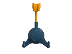 Suporte ajustável para chuveiro com ventosa amarelo DUREFORWARD | DUREFORWARD