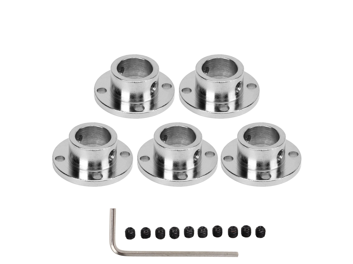 Mali 5 Peças Acoplamento de Eixo de Flange 14mm Conector Rígido Acessório para Motores de Modelo Rc Diy