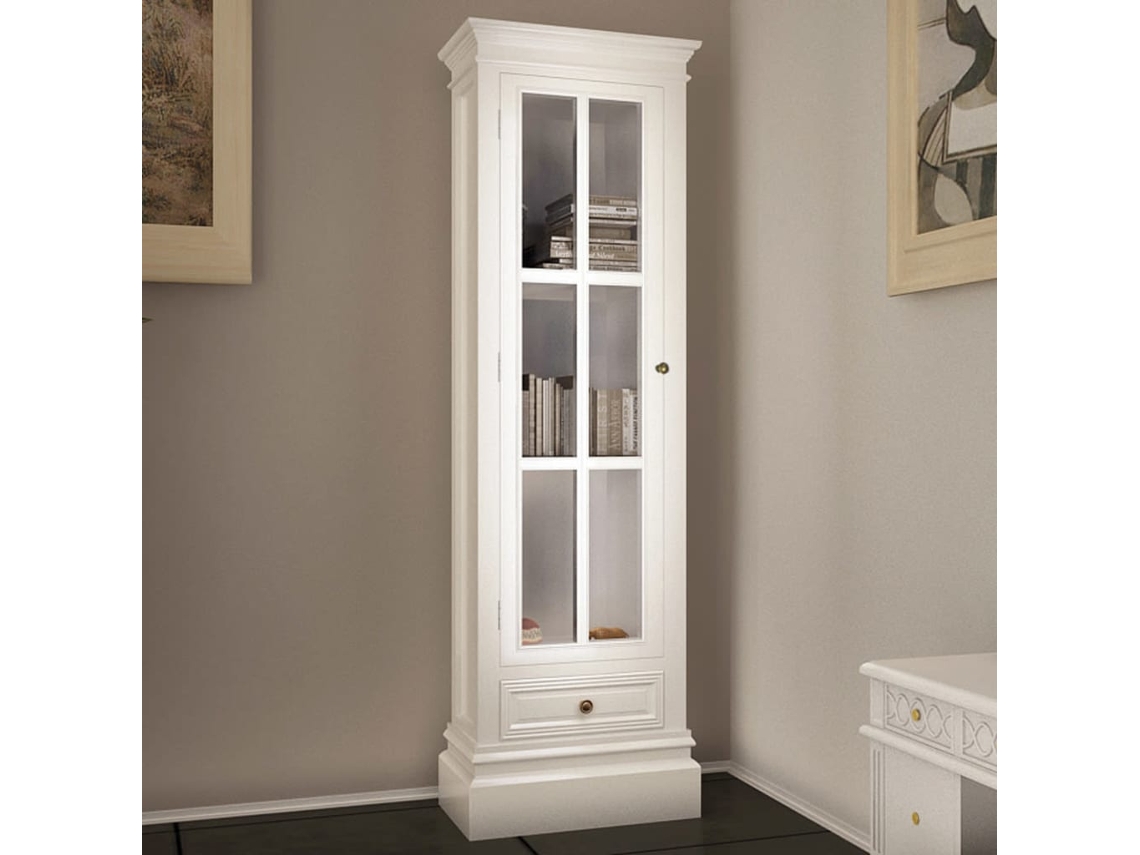 Vidaxl Estante Com 3 Prateleiras Elegante Madeira Branco