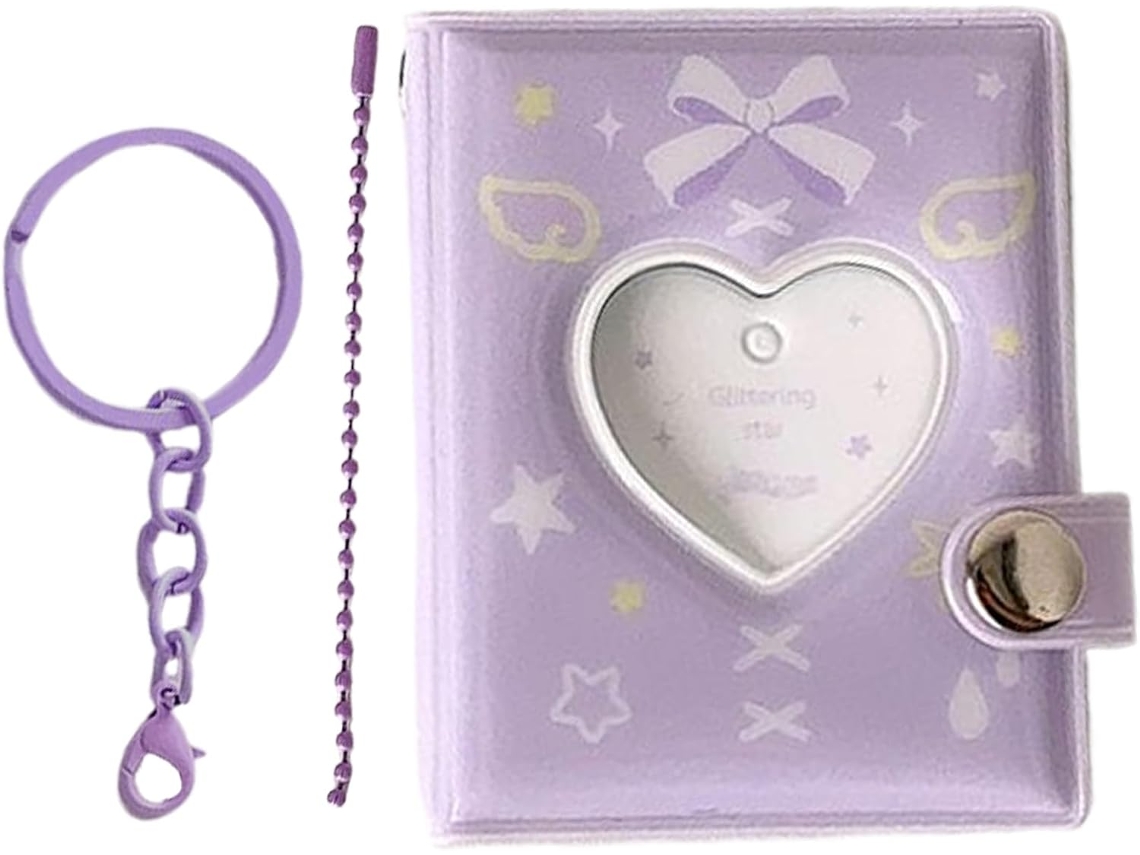 10x7cm - Acessório Para Bolsa Ou Mochila - Pingente Fofo Para Álbum De Fotos Chaveiro Formato Livro Recortes,