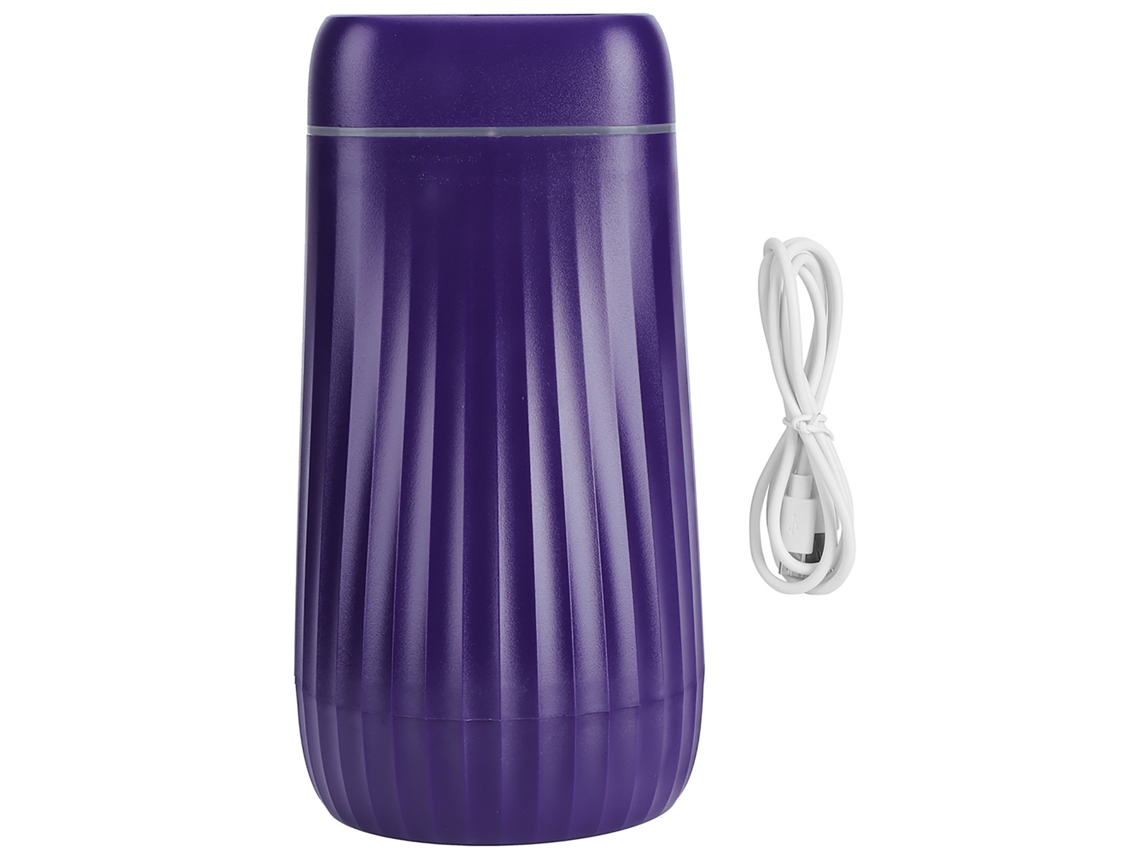 Laxiscreed Umidificador De Mesa Com Lâmpada, 1000ml E Energia Usb Em Cor Roxa