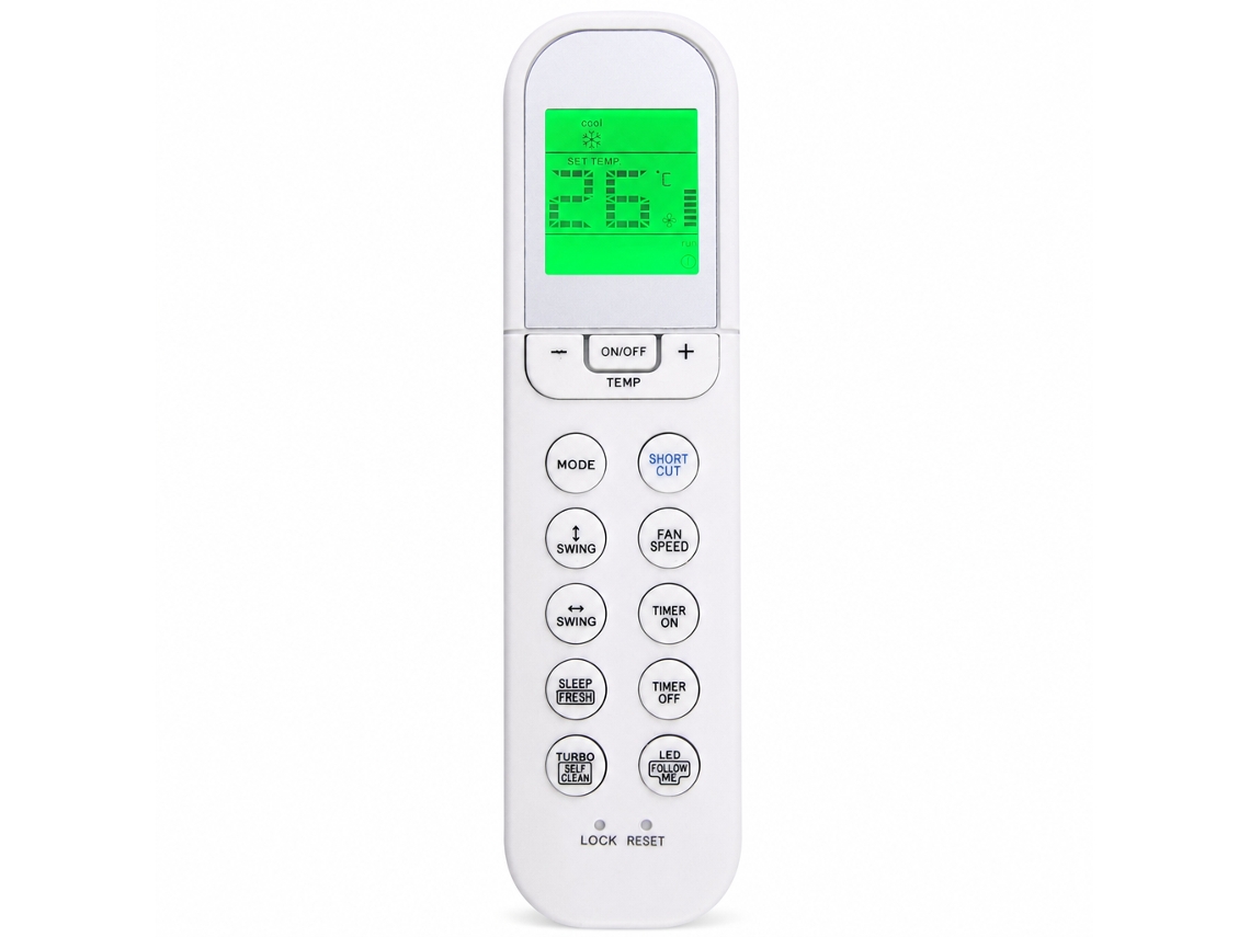 Comando À Distância Para Ar Condicionado Compatível Com Midea Rg36a11/bgef