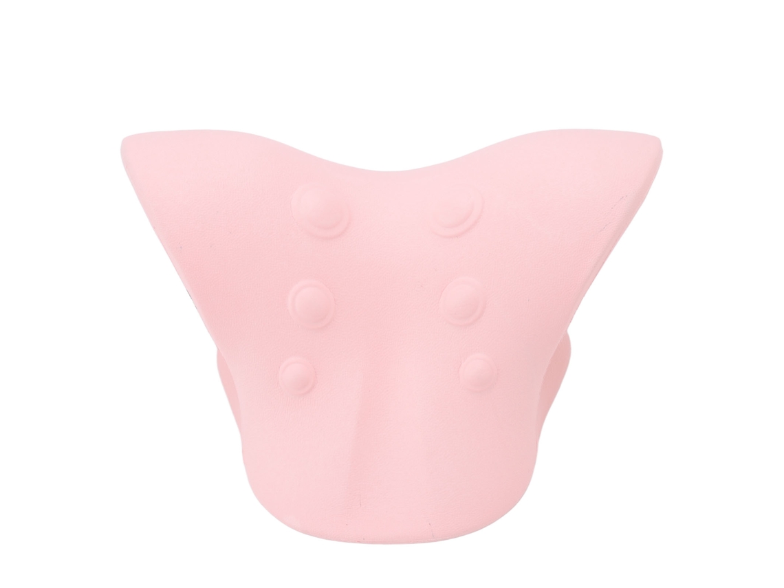 Almofada de massagem cervical em U rosa AQUAFORGE