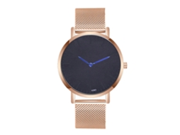 Reloj De Cuarzo Para Hombre De Estilo Casual Empresarial Con Correa De Acero Zhoulianfa (oro Rosa)