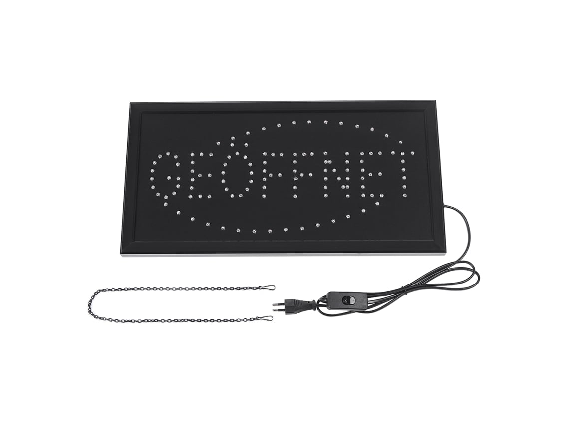 Placa Led Neón Grande Vitrine Geoffnet