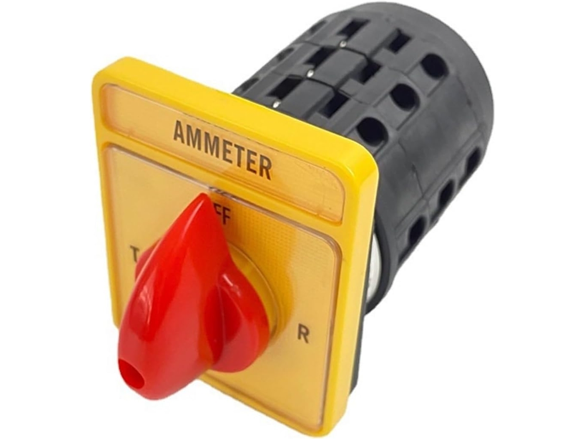 Seletor De Amperímetro Com Comutação Elétrica 16a 4 Posições 3 Polos