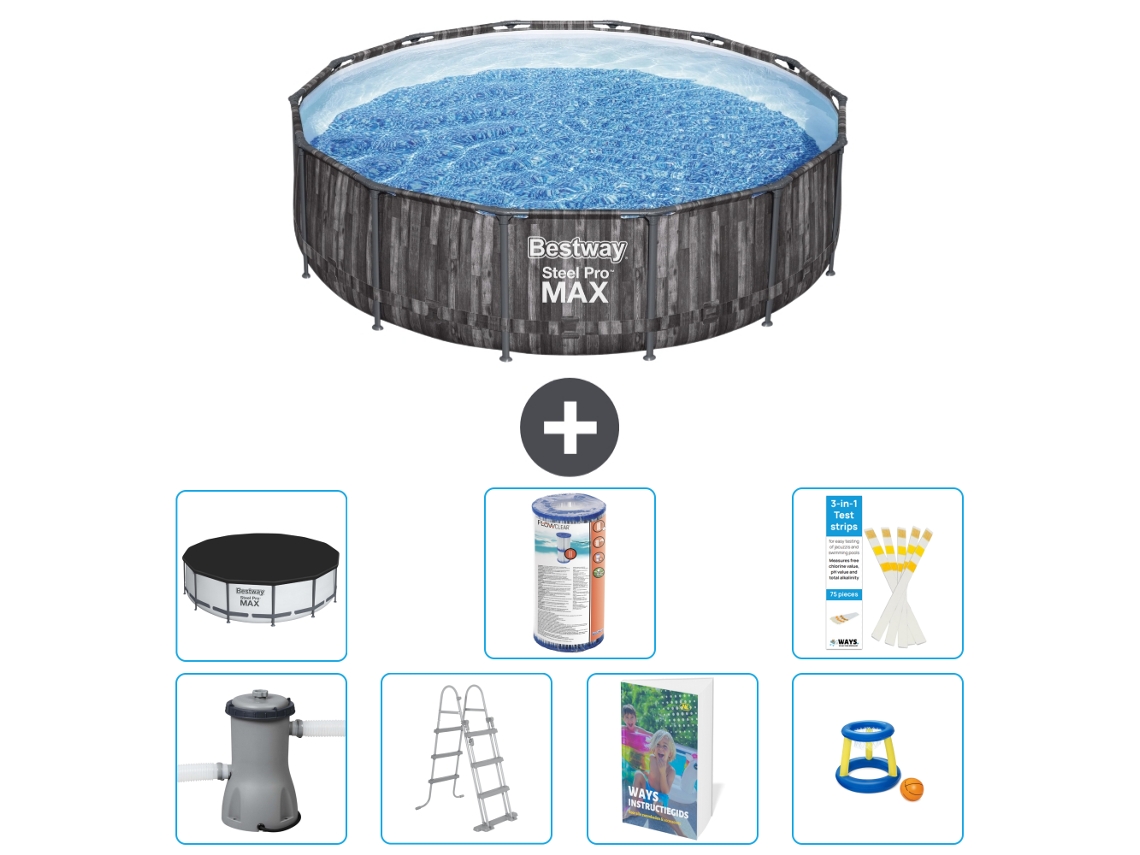 Bestway Piscina Bestway Steel Pro Max Redonda - 427x107 Cm - 8-peças S541