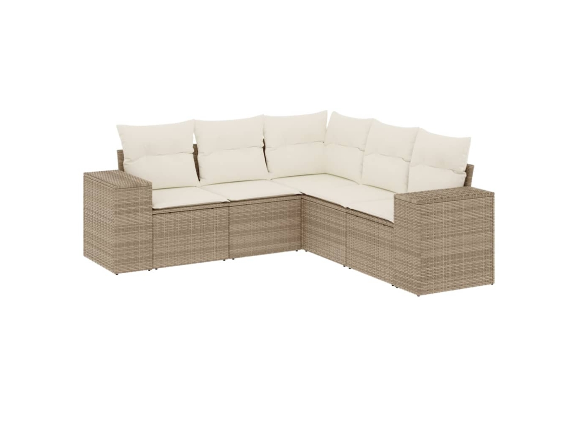 Garden Sofa Set, Garden Sofa Sets Vidaxl Bege Rattan / Vime (n/a)