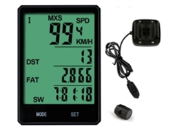 Ciclocomputador com Visor Lcd, Preto BRILVIBERA