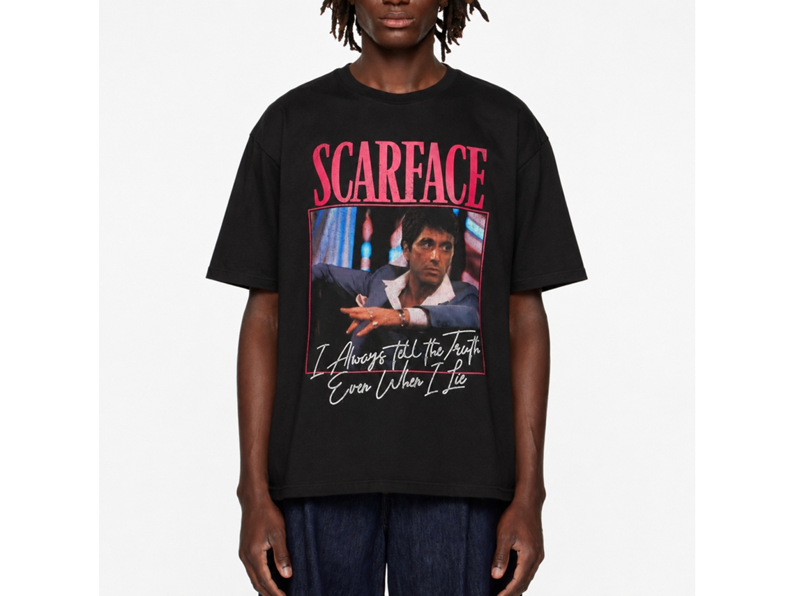 Rockinstone Scarface Movie Always Black Adult T-shirt Size:xxl