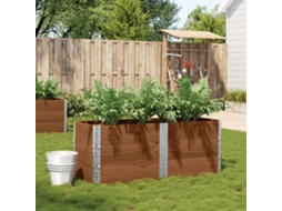 Vidaxl Vaso/floreira Para Jardim 150x50 Cm Pinho Maciço Castanho