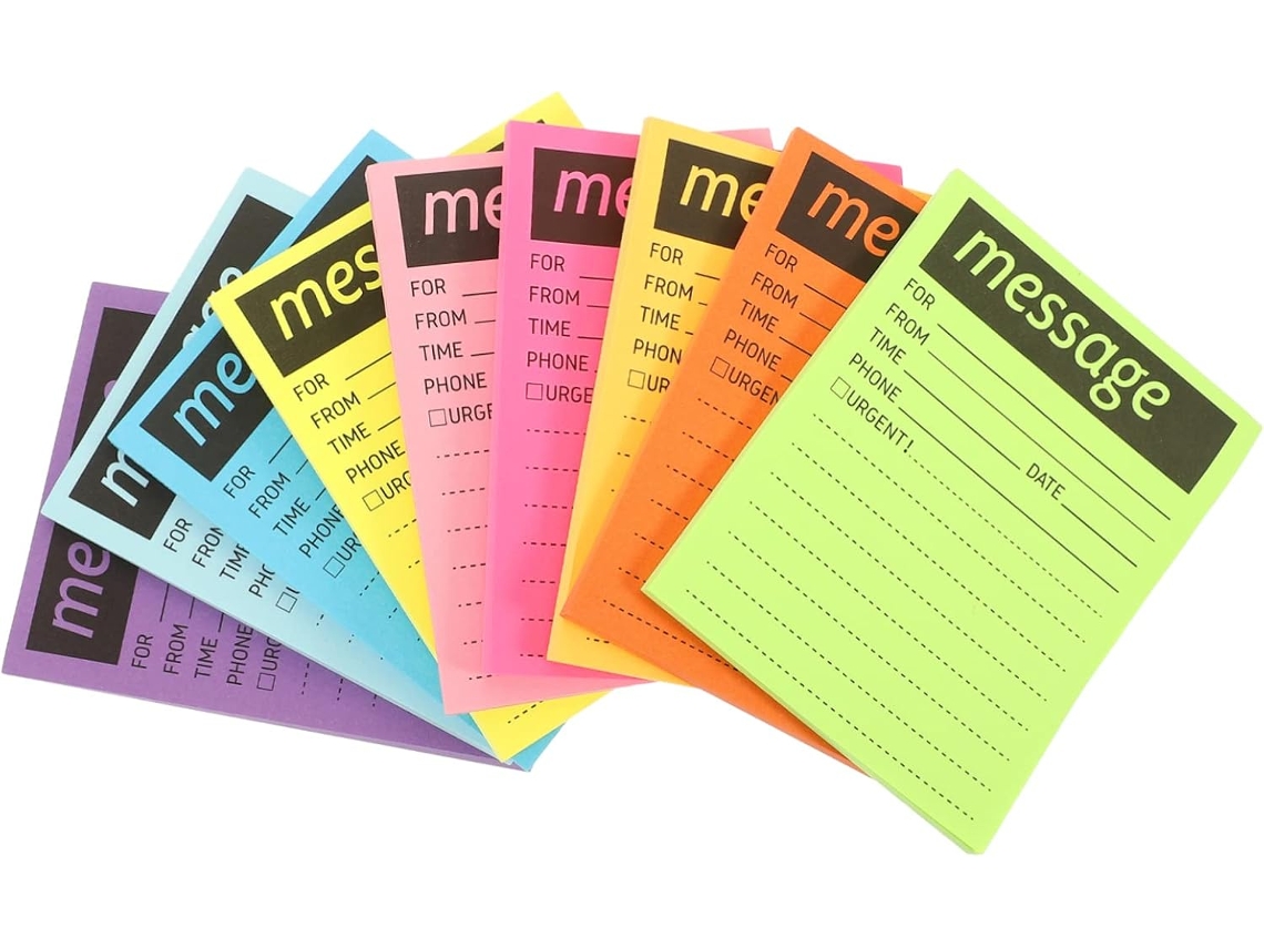 Conjunto De Blocos De Notas Adesivas Multifuncionais Para Uso No Escritório E No Dia A- De Coloridos E