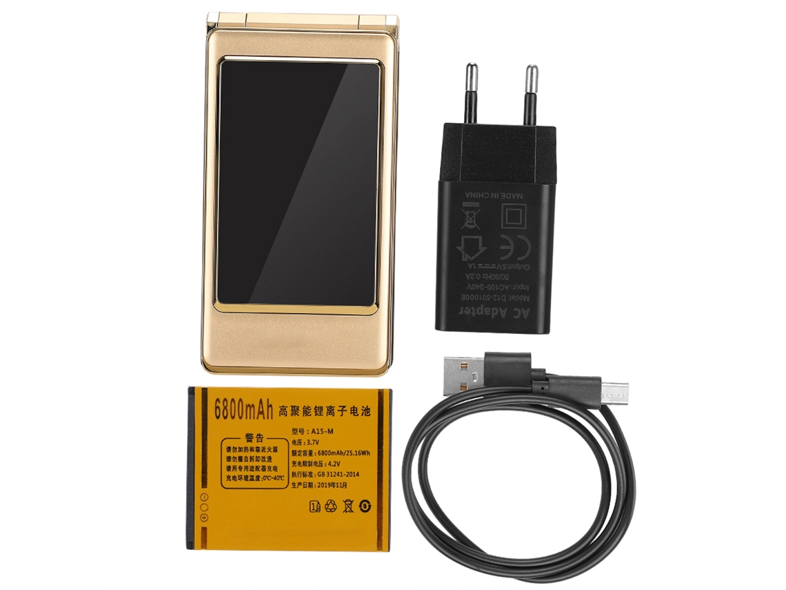 Telemóvel Clamshell Laxiscreed Compacto E Fácil De Usar Com Bateria Duradoura